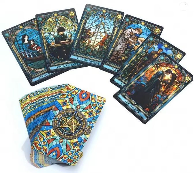 Таро Вітражів/ Stained Glass Tarot Deck 15574 фото