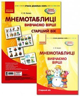 Мнемотаблиці Вивчення віршів Старший вік Плакати + методичка y10201 фото