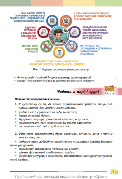 Підприємництво і фінансова грамотність. 8 клас. Підручник НУШ (Кузнєцова А.Я., Довгань А.І.) y10174 фото