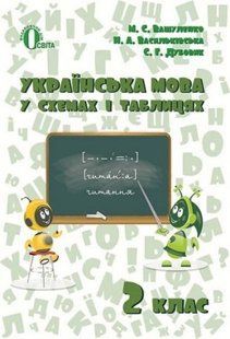 Вашуленко М.С. "Українська мова в схемах і таблицях 2 кл" y01924 фото