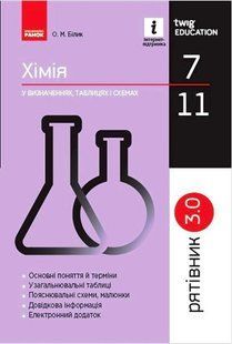 Рятівник. Хімія у визначеннях, таблицях і схемах. 7-11 класи y04605 фото