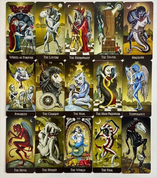 Карти Таро Божевільного Місяця. Deviant Moon Tarot. Borderless Edition 10876 фото