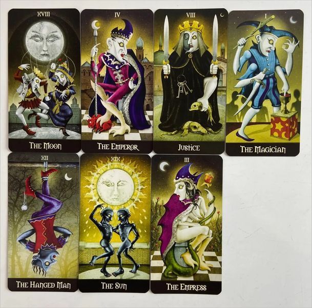 Карти Таро Божевільного Місяця. Deviant Moon Tarot. Borderless Edition 10876 фото