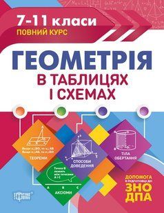 Геометрія в таблицях і схемах. 7-11 класи y08826 фото