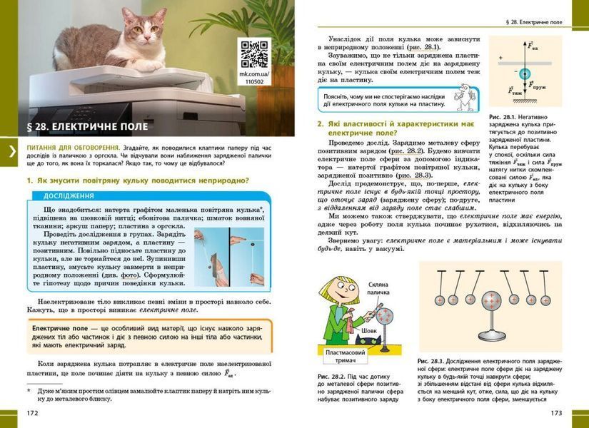 Фізика. 8 клас. Підручник НУШ (Бар'яхтар В.Г., Божинова Ф. Я., Довгий С.О., Кірюхін М.М., Кірюхіна О.О., за редакцією Довгого С.О.) y10060 фото