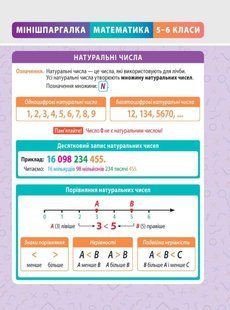 МІНІШПАРГАЛКА. Математика. 5-6 клас (Селютін Д.Д.) y10374 фото