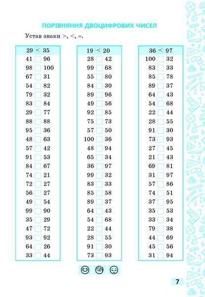Швидкі обчислення до 100 ( множення та ділення) (Гребенькова Л.О.) y10381 фото